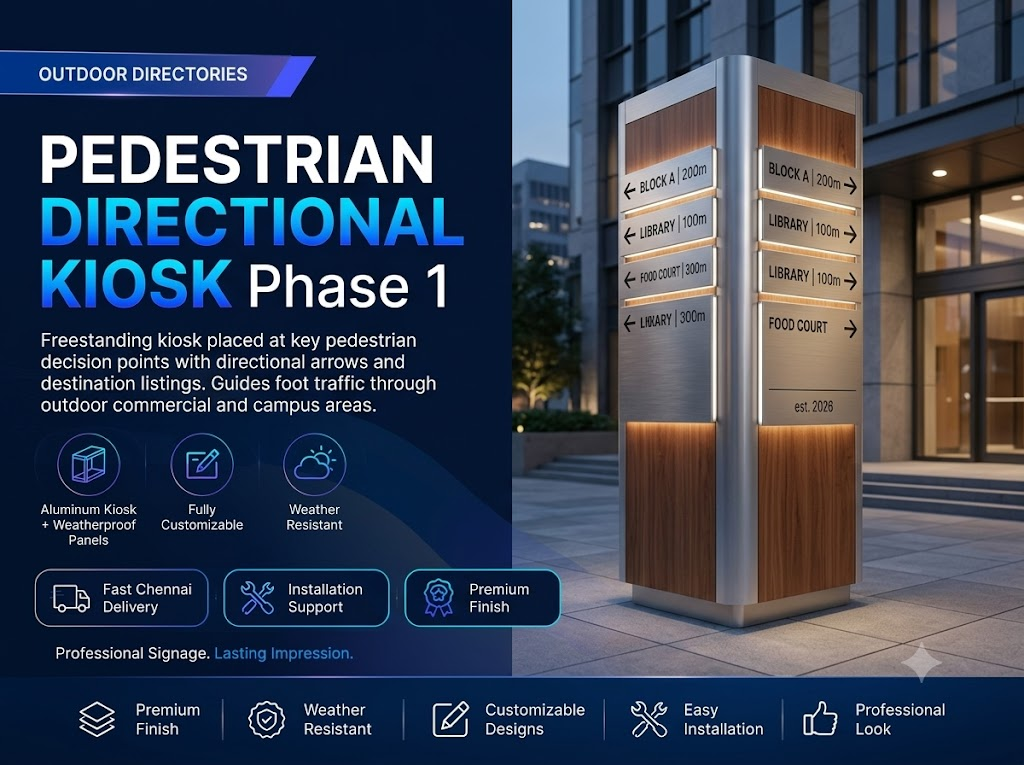 Pedestrian Directional Kiosk