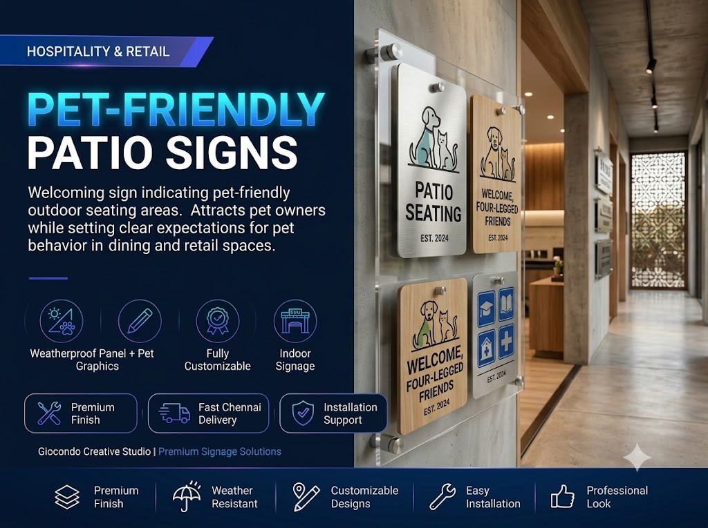Pet-Friendly Patio Signs