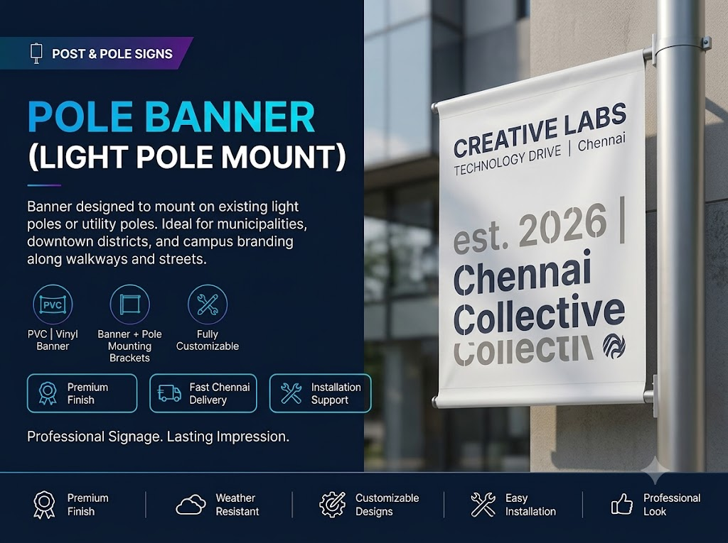 Pole Banner (Light Pole Mount)