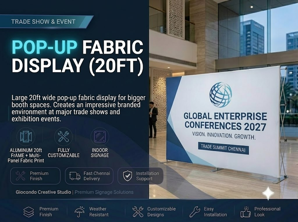 Pop-Up Fabric Display (20ft)