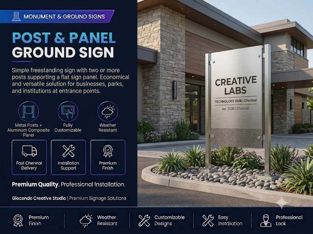 Post & Panel Ground Sign