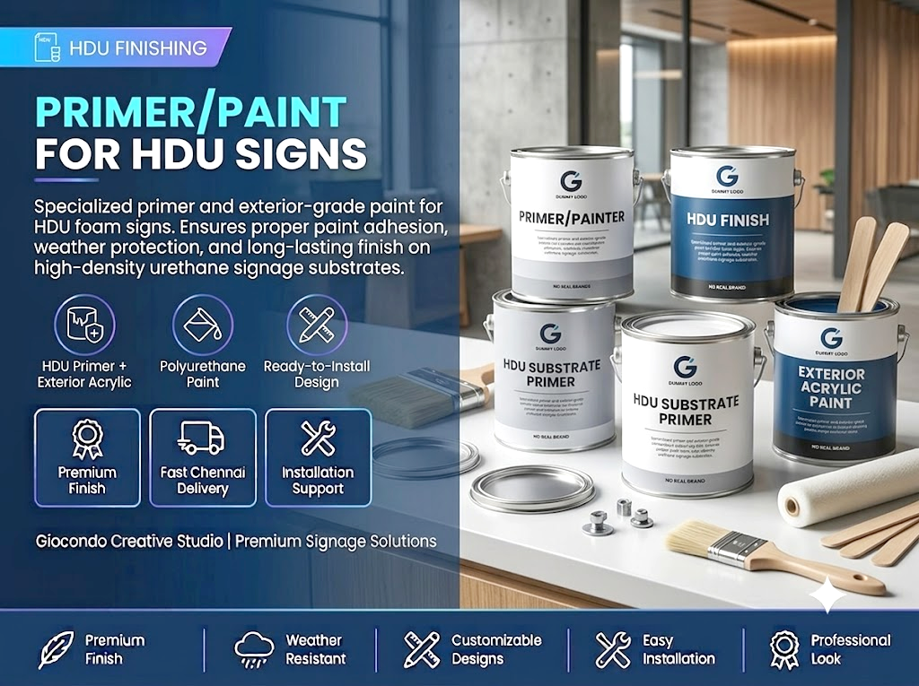 Primer/Paint for HDU Signs