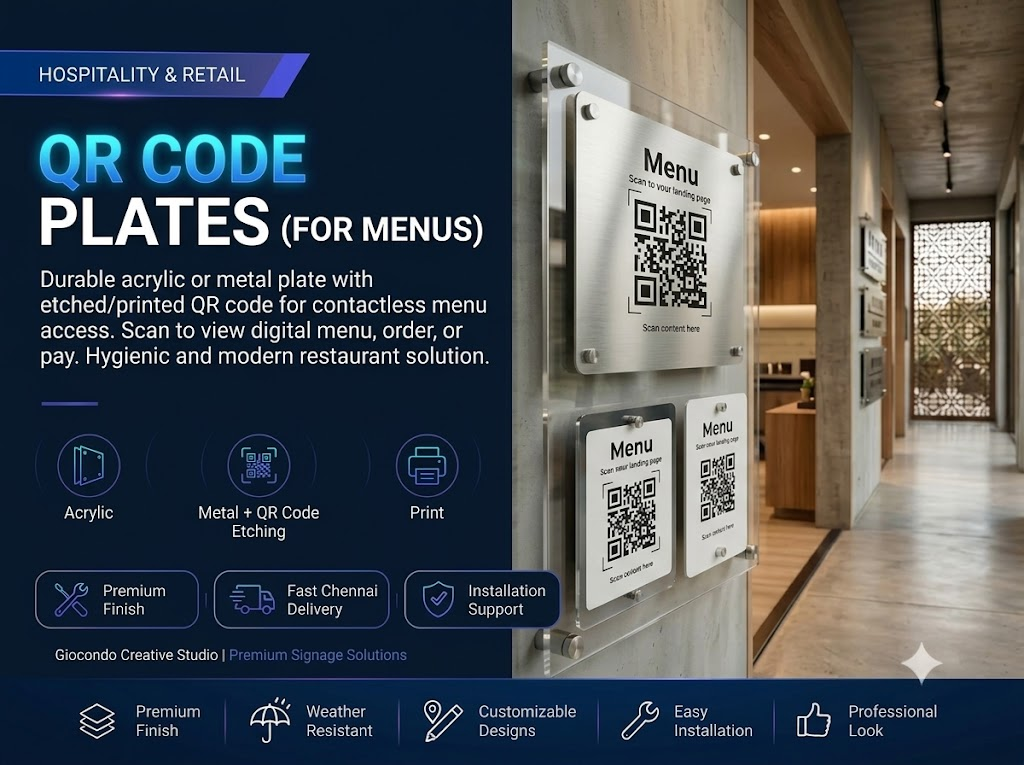 QR Code Plates (For Menus)