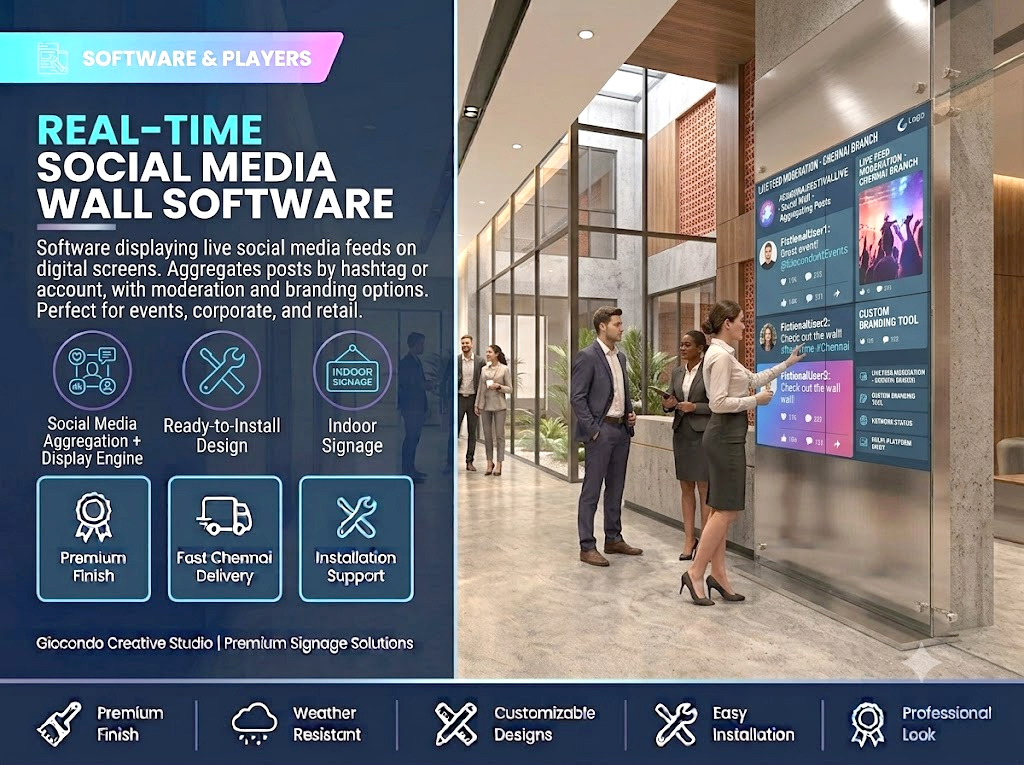 Real-Time Social Media Wall Software