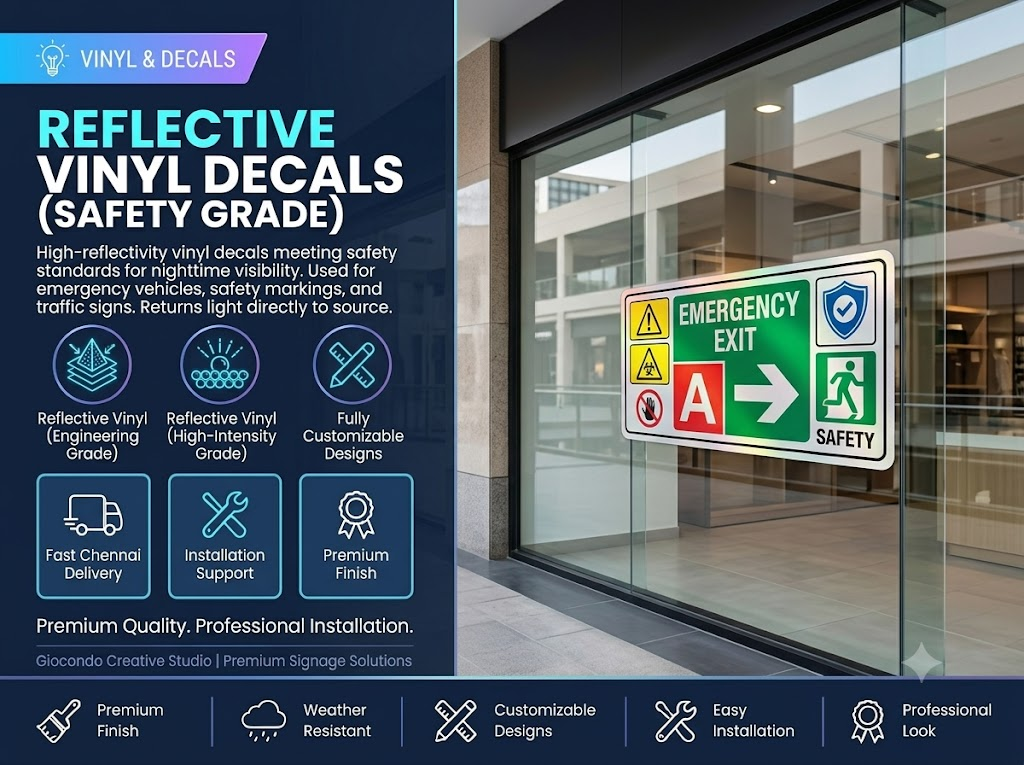 Reflective Vinyl Decals (Safety Grade)