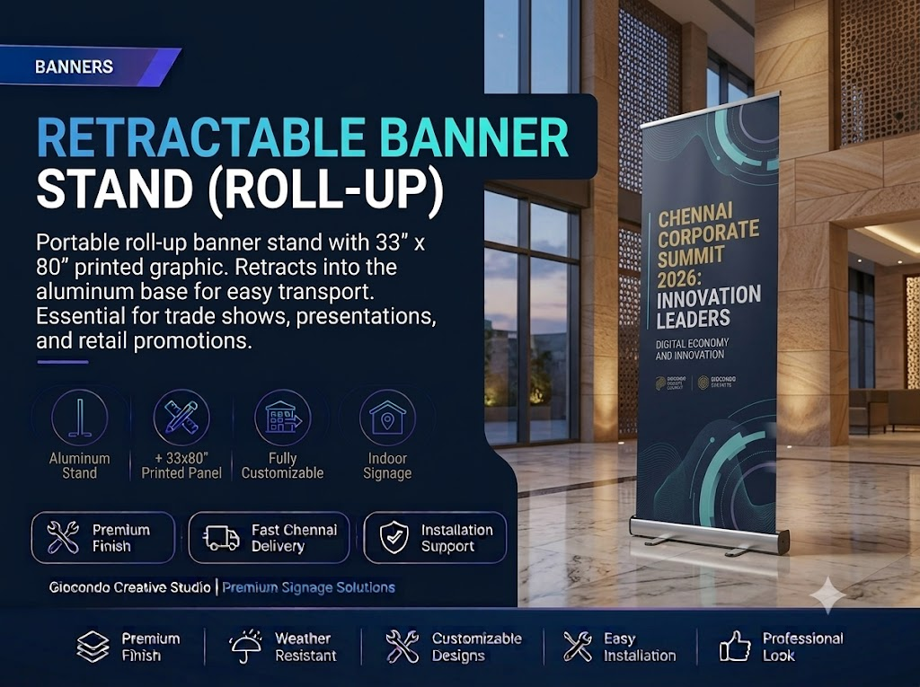 Retractable Banner Stand (Roll-Up)