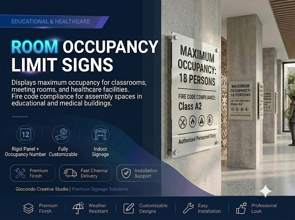 Room Occupancy Limit Signs