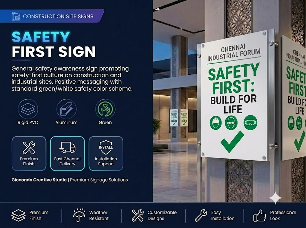 Safety First Sign