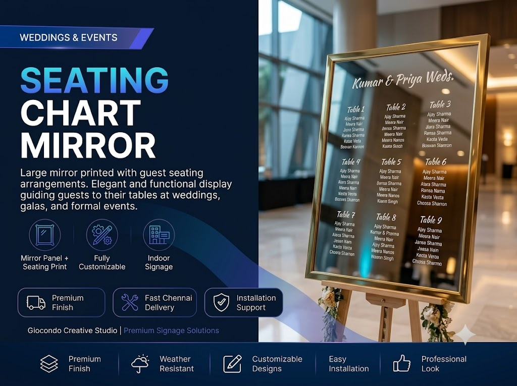 Seating Chart Mirror