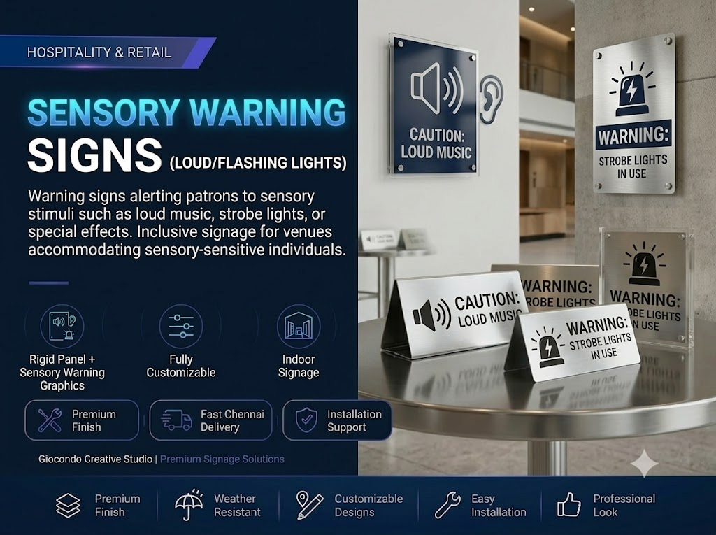 Sensory Warning Signs (Loud/Flashing Lights)