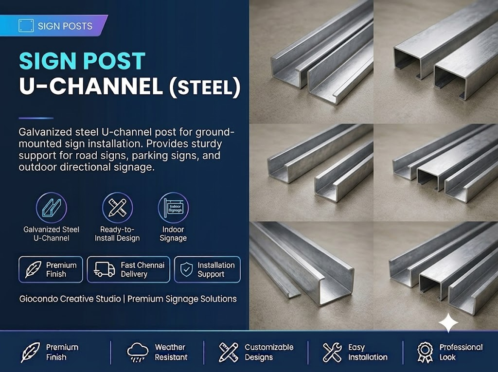 Sign Post U-Channel (Steel)