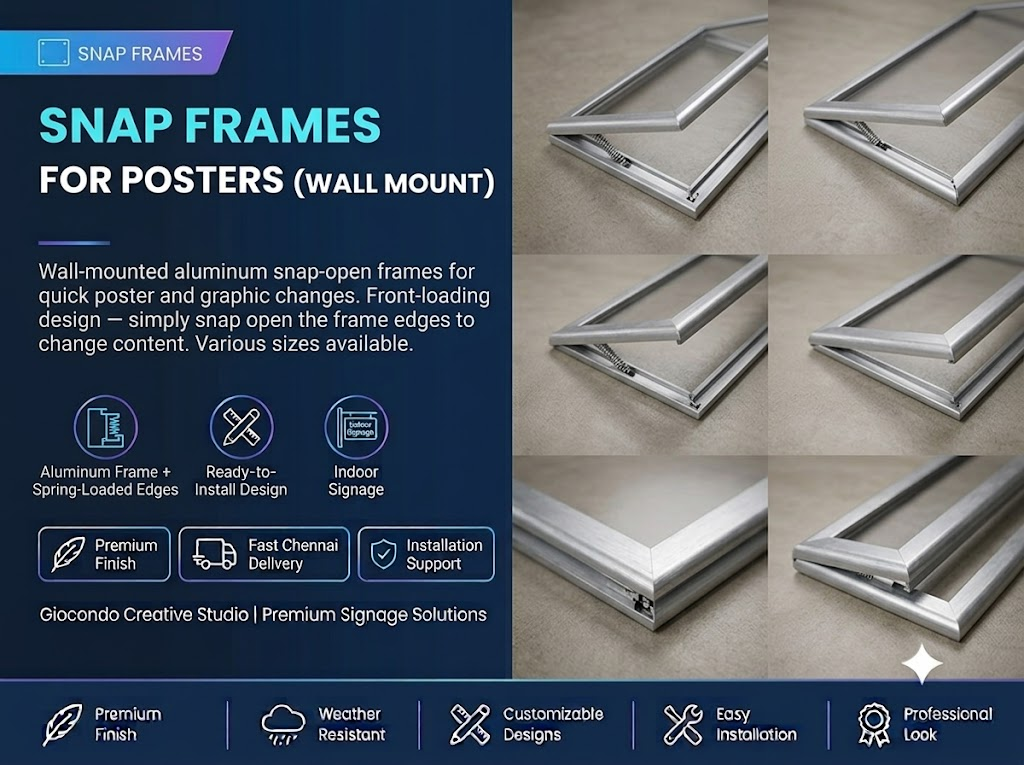 Snap Frames for Posters (Wall Mount)