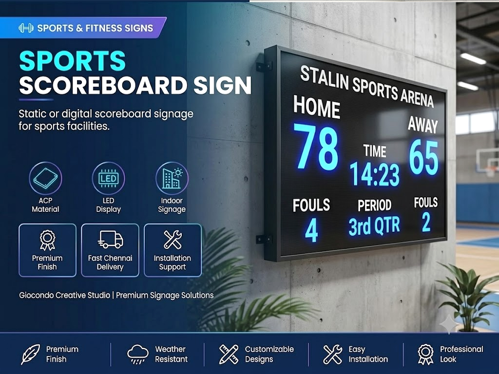 Sports Scoreboard Sign