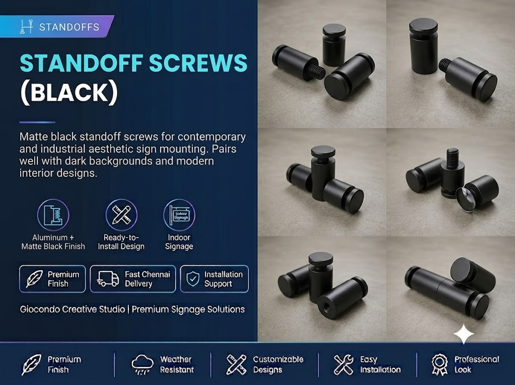 Standoff Screws (Black)
