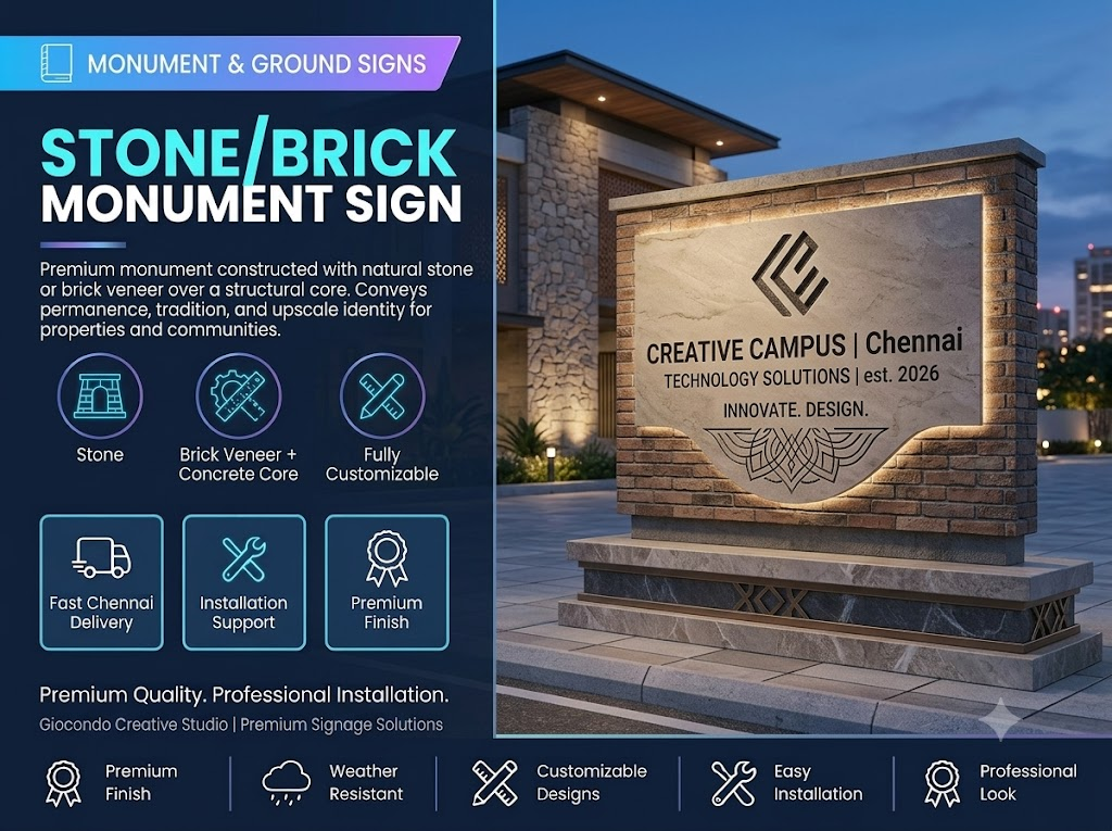 Stone/Brick Monument Sign