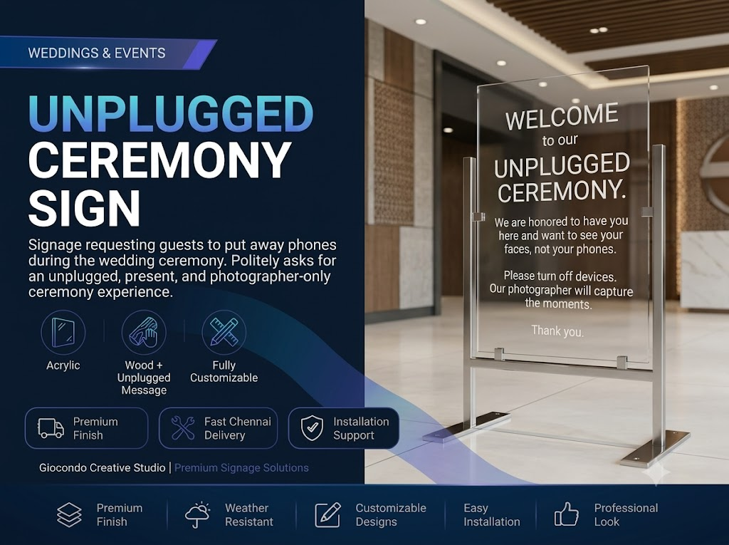 Unplugged Ceremony Sign