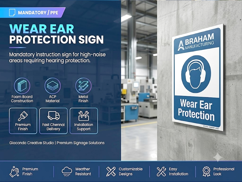 Wear Ear Protection Sign