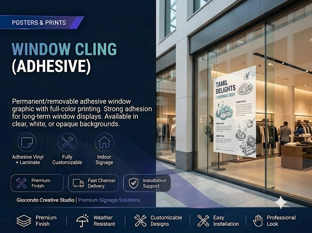 Window Cling (Adhesive)