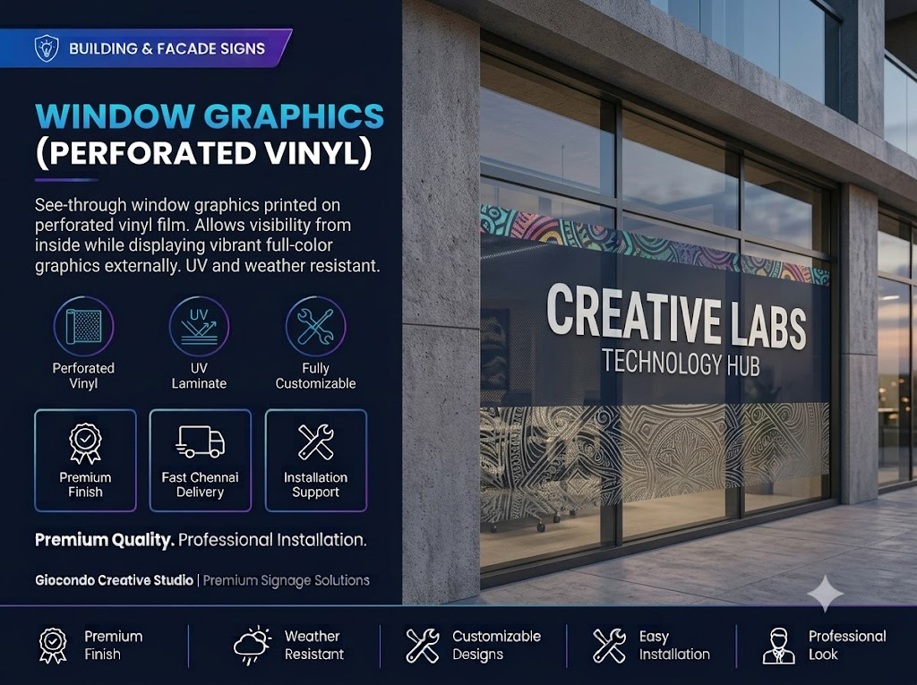 Window Graphics (Perforated Vinyl)