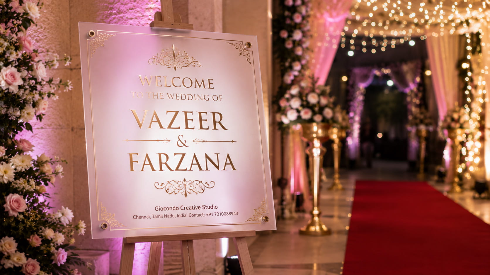 Wedding Welcome Board